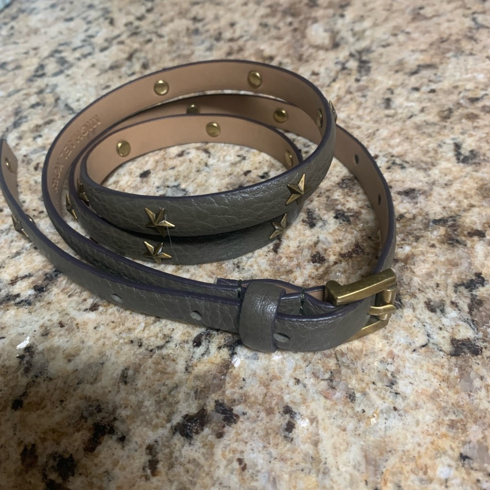 Michael Kors skinny star studded belt medium